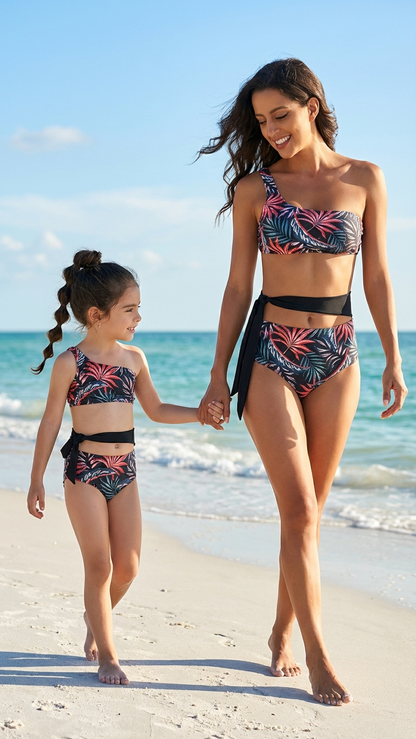 Traje de baño a juego para madre e hija