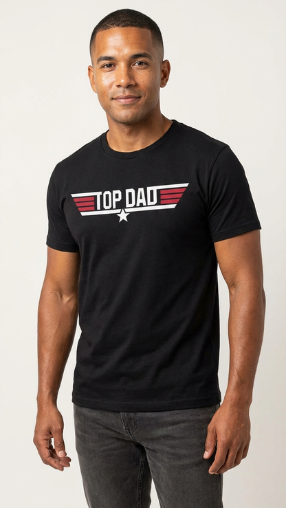 Camiseta original y remezclada de papá y yo