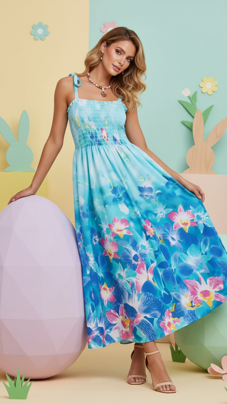 Additional image of mommy and me sundresses with floral print