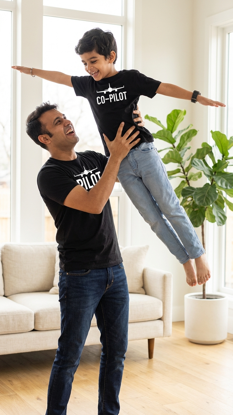 Product image of family matching matching sets with graphic print