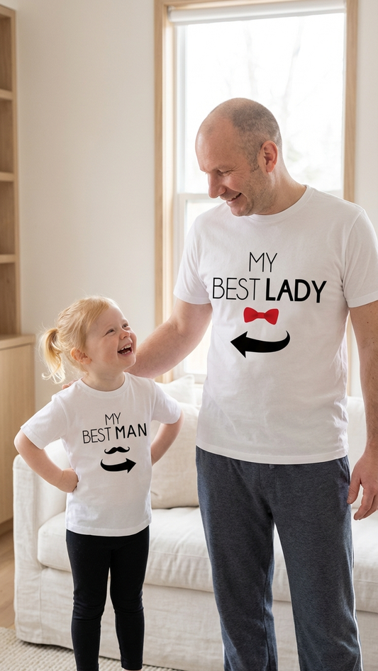 Papá y bebé a juego "Mi mejor dama" y "Mi mejor m... | DLM