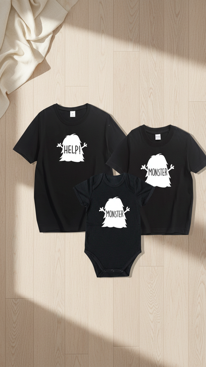 Camiseta "Papá y yo hemos creado un monstruo"