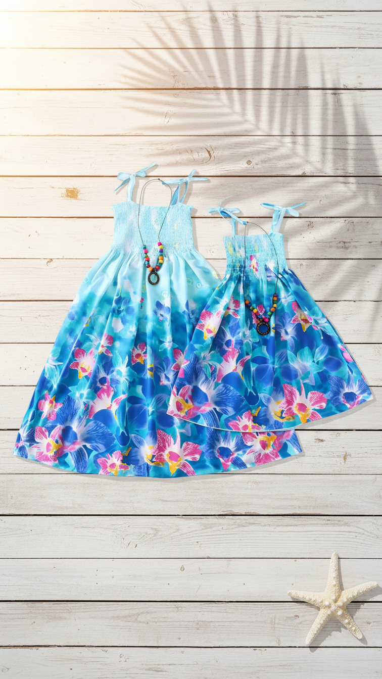 Alternate image of mommy and me sundresses with floral print