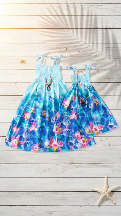 Alternate image of mommy and me sundresses with floral print