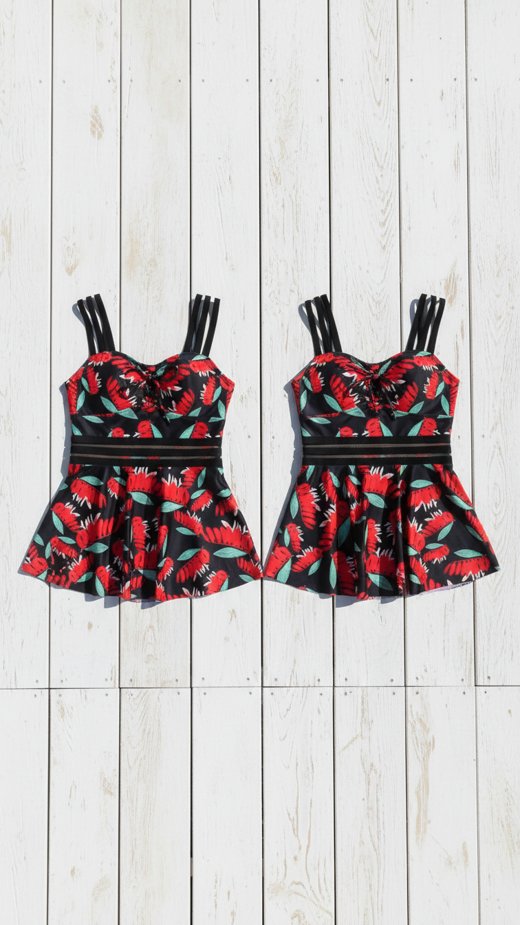 Alternate image of mommy and me one-piece swimsuits with one-piece