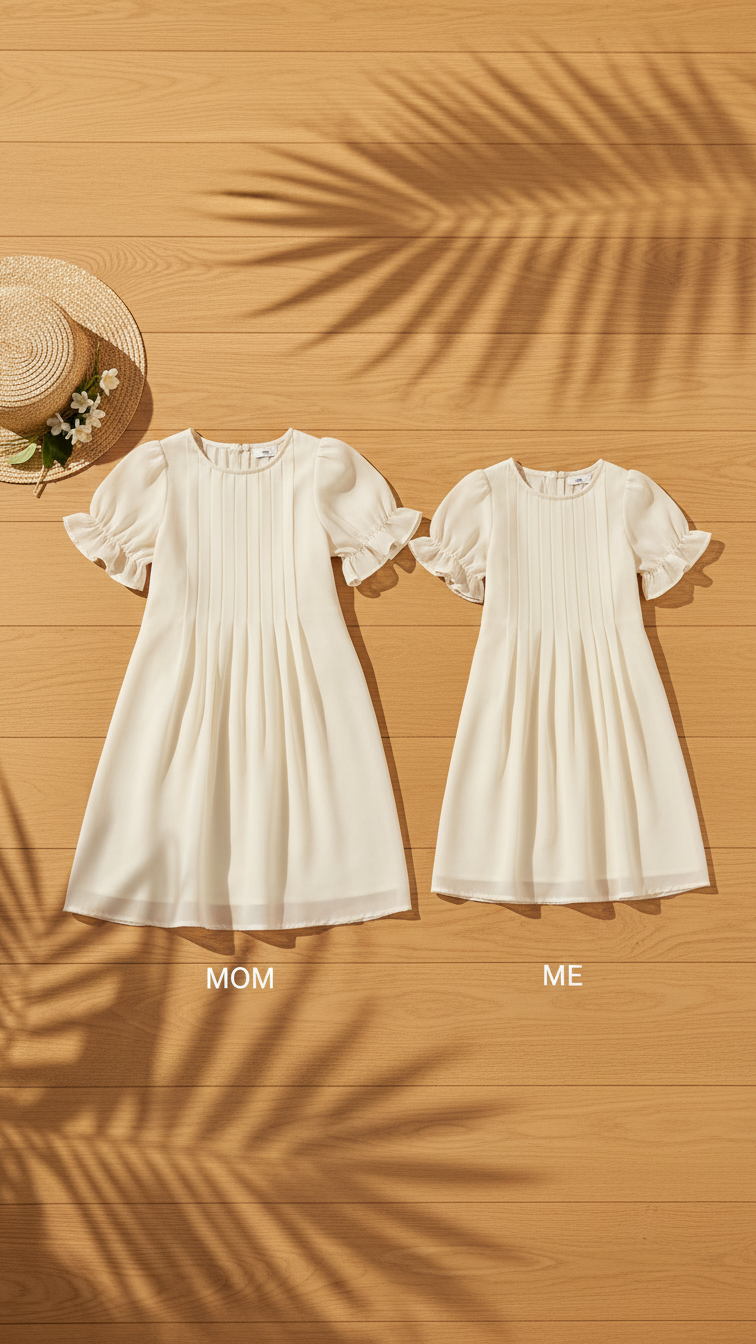 Alternate image of family matching matching sets with beige - matching dress for family