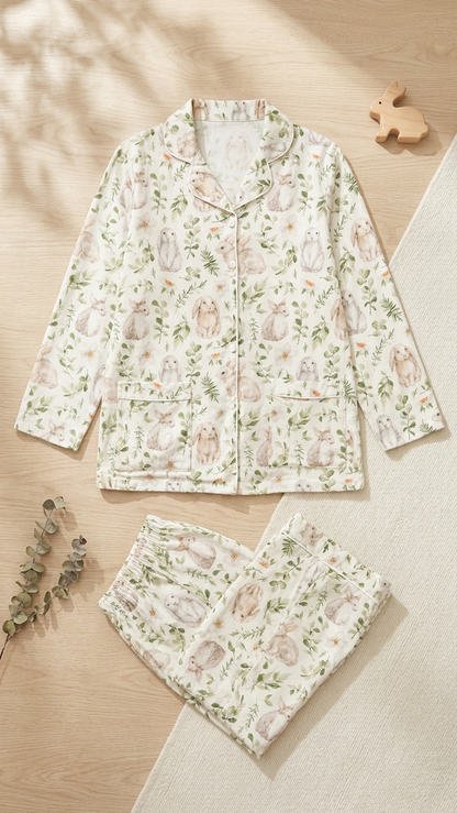 Peter Rabbit Gauze Mommy and Me Pajamas — Long-Sleeve Set