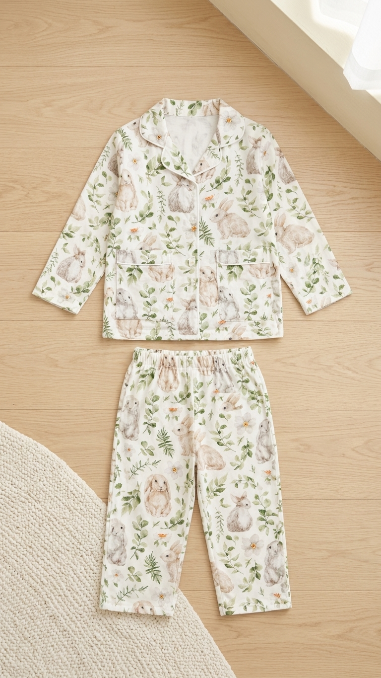 Peter Rabbit Gauze Mommy and Me Pajamas — Long-Sleeve Set