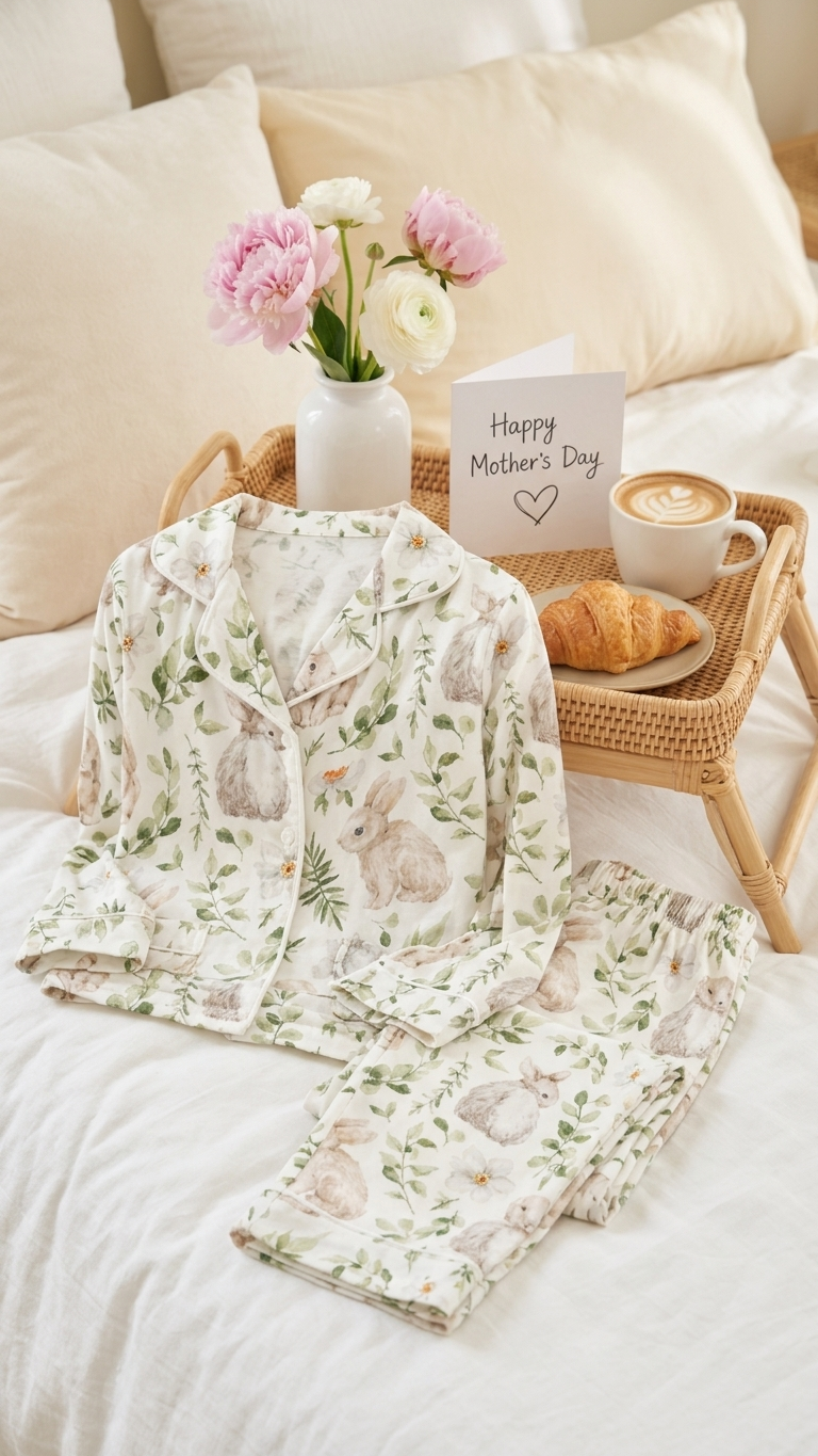 Peter Rabbit Gauze Mommy and Me Pajamas — Long-Sleeve Set