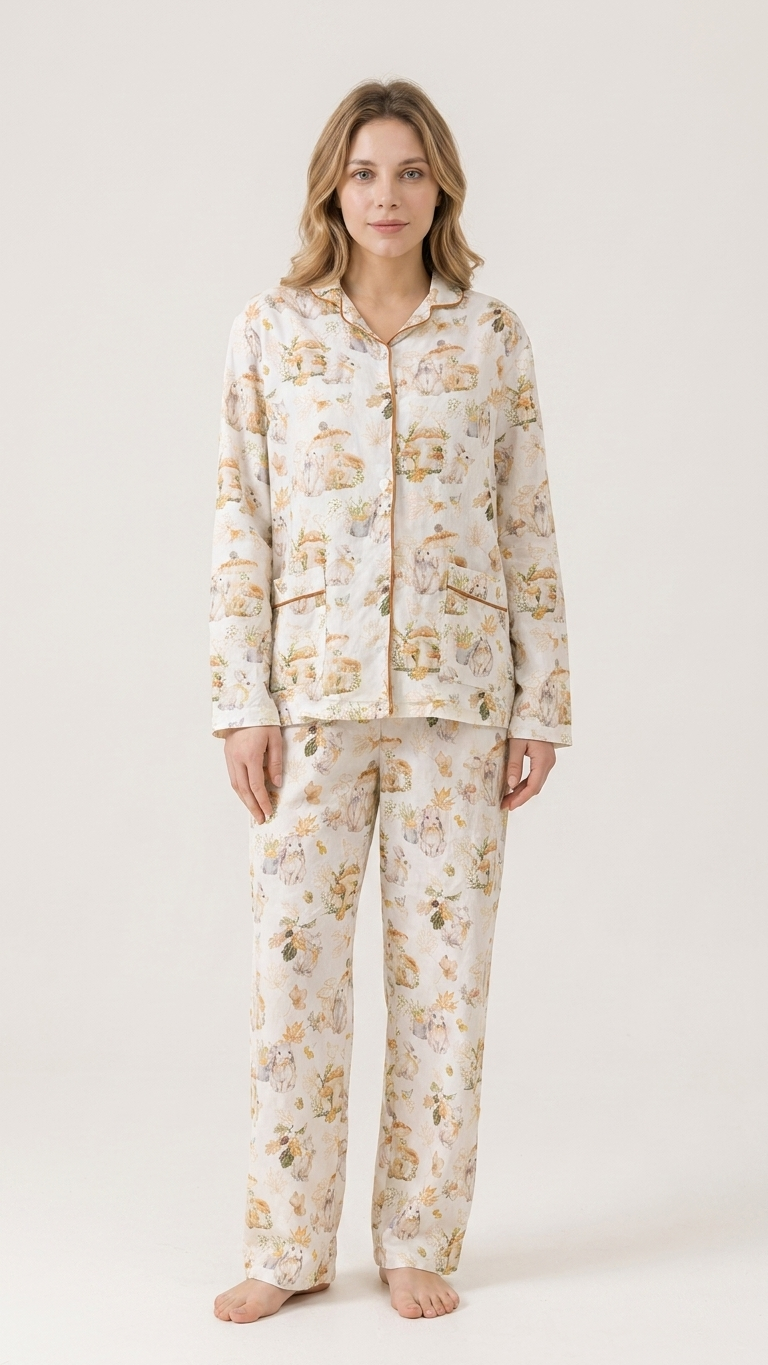 Autumn Peter Rabbit Mommy and Me Pajamas — Short-Sleeve Set