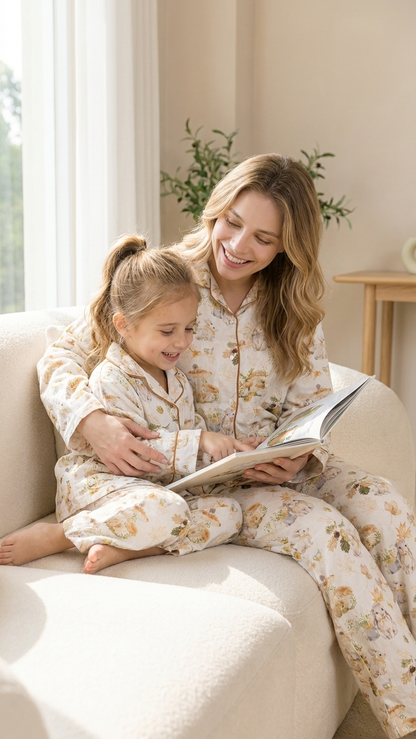 Autumn Peter Rabbit Mommy and Me Pajamas — Short-Sleeve Set