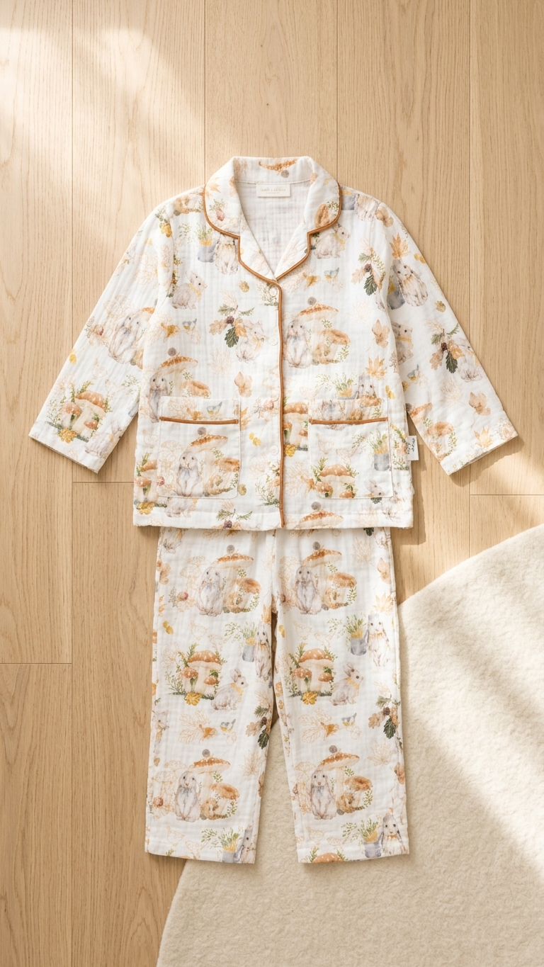 Autumn Peter Rabbit Mommy and Me Pajamas — Short-Sleeve Set