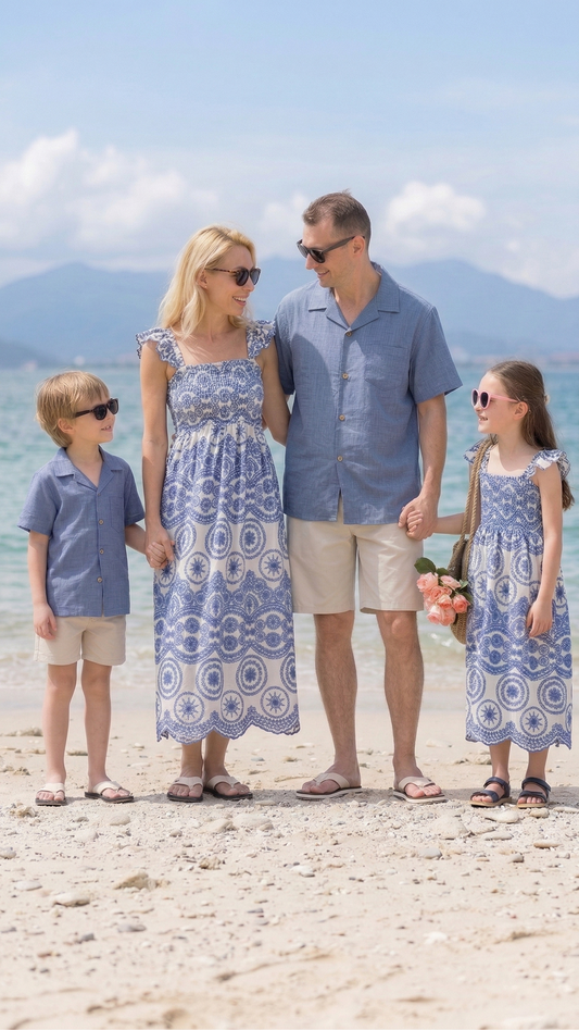 Product image of family matching matching sets with floral print - matching swimsuit for family