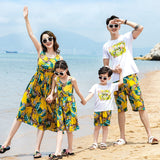 Family Matching Yellow Floral Set