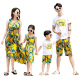 Family Matching Yellow Floral Set