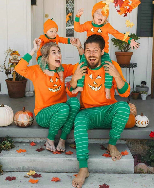 Family Matching Halloween Pajamas - dresslikemommy.com
