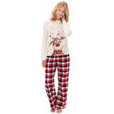 Matching Christmas Pajamas Deer Plaid Set - dresslikemommy.com