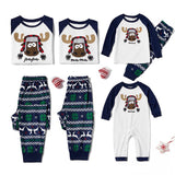 Family Matching Moose Pajamas Holiday Christmas - dresslikemommy.com
