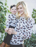 Matching Leopard Thick Knit Long-Sleeved Shirt - dresslikemommy.com