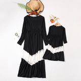 Mommy Daughter Matching Long Black Maxi Dress - dresslikemommy.com