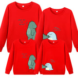 Mommy & Me Matching Dinosaur Sweater - dresslikemommy.com