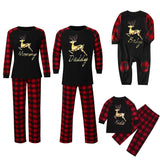 Family Matching Christmas Pajamas Elk Print - dresslikemommy.com