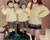 Family Matching Retro Knitted Pullover Sweater - dresslikemommy.com