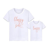 Matching T-Shirt Classy With A Side Of Sassy - dresslikemommy.com