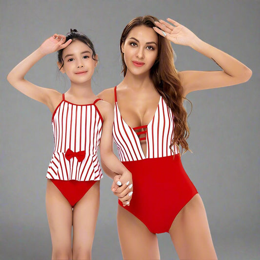 Cute Mother Daughter Matching Swimsuits-Swimsuits-dresslikemommy.com