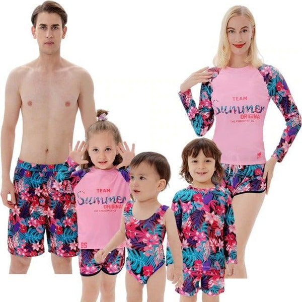 Family Matching Bathing Suits Swimwear