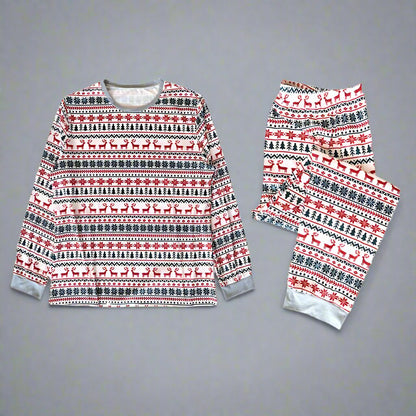 Family Matching Christmas Deer Snowflake PJs-Family Matching-dresslikemommy.com