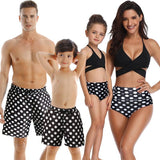 Family Matching Polka Dots Swimsuits-Family Matching-dresslikemommy.com