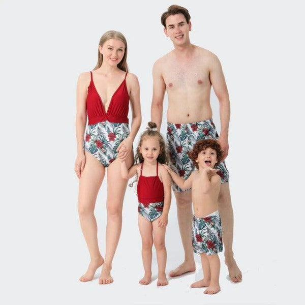 Family Matching Swimsuits Swim Trunks