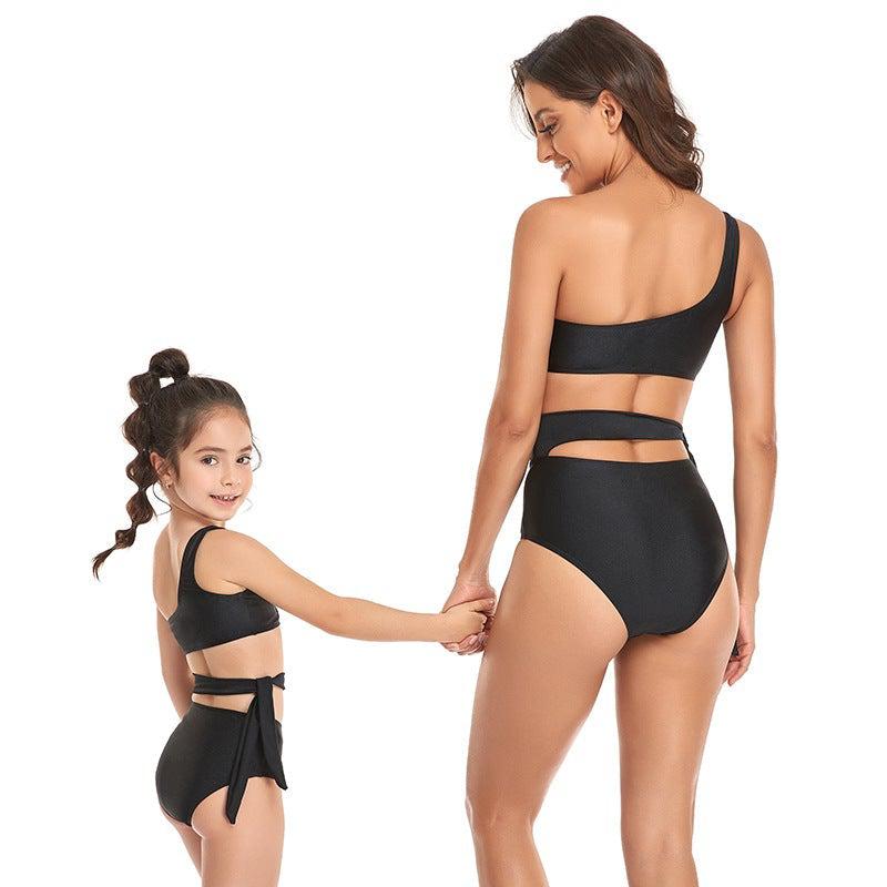 Extra image of mommy and me swimsuits with matching style
