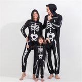 Halloween Family Matching Skeleton Pajamas Jumpsuit-Family Matching-dresslikemommy.com