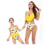 Matching Mommy & Me Sunflower Print Swimsuit-Swimsuits-dresslikemommy.com