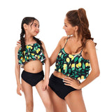 Matching Mother Child Ruffles Swimsuit-Swimsuits-dresslikemommy.com