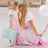 Mommy Daughter Matching Tie Dye Dress-Dresses-dresslikemommy.com