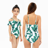 Mommy & Me Matching Floral One Piece Swimsuit-Swimsuits-dresslikemommy.com