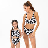 Mommy & Me Matching Leopard Print Two Piece Swimsuit-Swimsuits-dresslikemommy.com