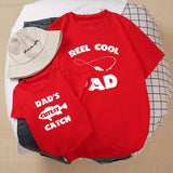Dad's Cutest Catch Reel Cool Dad T-shirt - dresslikemommy.com