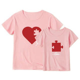 Matching T-Shirt Heart Puzzle Piece - dresslikemommy.com
