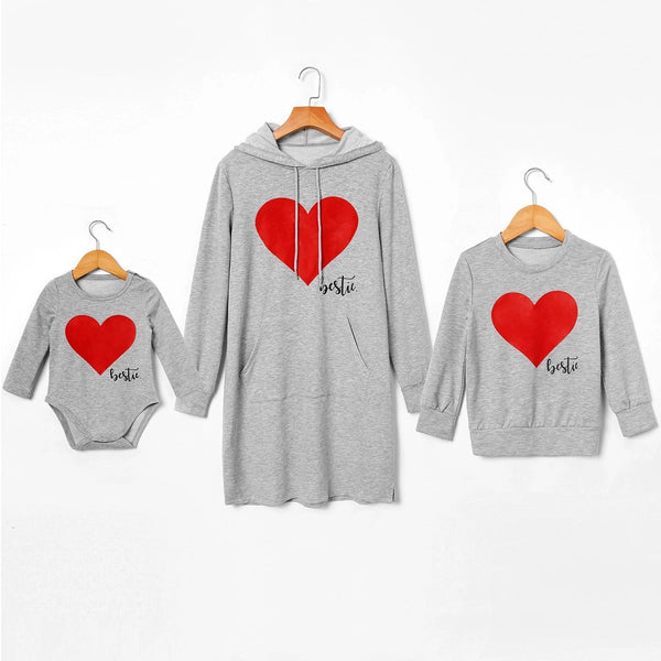 Matching Mommy & Me Heart Hoodie