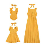 Mommy & Me Matching Solid Long Dress - dresslikemommy.com