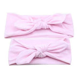 Baby and Mommy Top Knotted Headband Pink Set - dresslikemommy.com