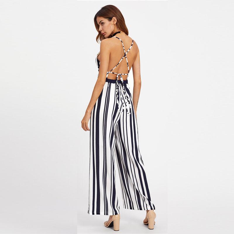 Additional image of mommy and me jumpsuits with striped
