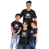 Family Matching King Queen Prince Princess T-shirts - dresslikemommy.com
