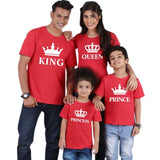Family Matching King Queen Prince Princess T-shirts - dresslikemommy.com