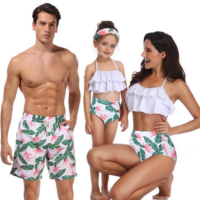 Family Matching Tropical Swimsuits - dresslikemommy.com