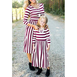 Matching Mother Daughter Striped Dress - dresslikemommy.com